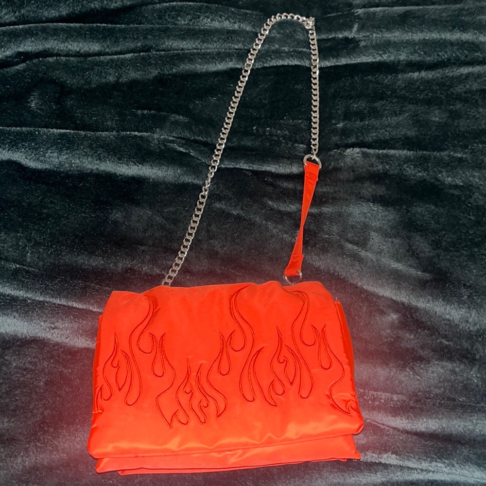 Orange BERSHKA bag